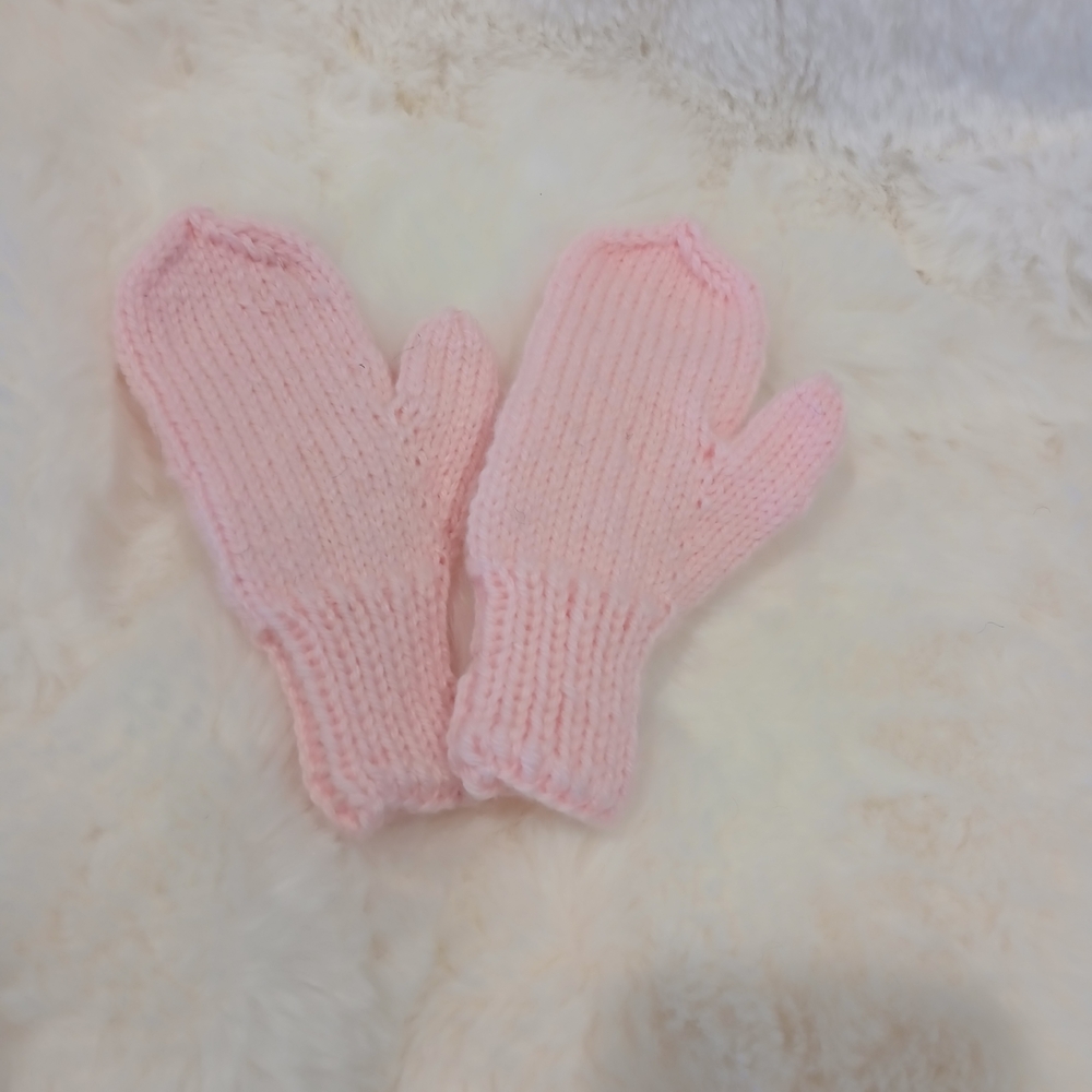 Soft Pink Children's Mittens